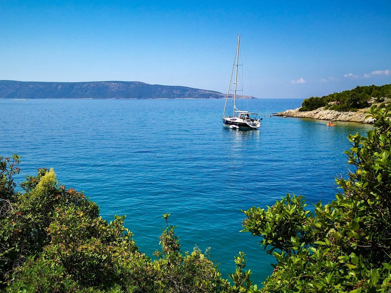 Sailing by Cres